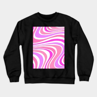 Wavy Pink Crewneck Sweatshirt